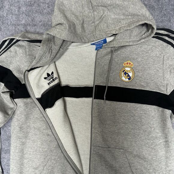 REAL MADRID LA LIGA LEGENDS FOOTBALL SOCCER JACKET ADIDAS MENS sz XL - Picture 6 of 8